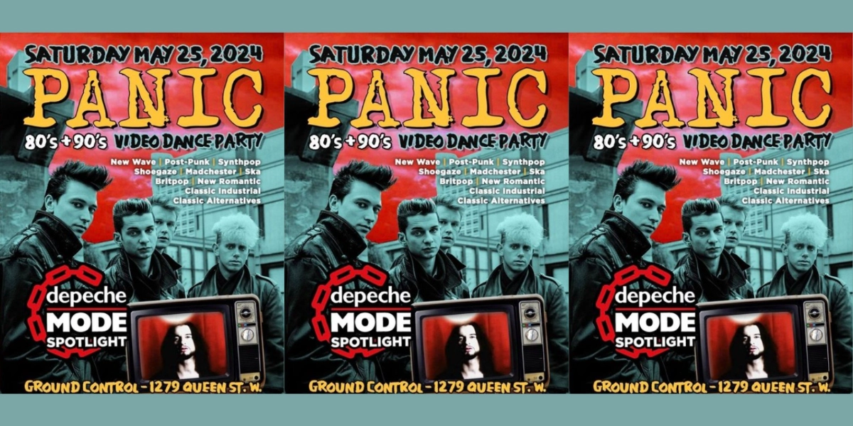 Event image for PANIC: 80's/90's Video Dance Party with DEPECHE MODE Spotlight