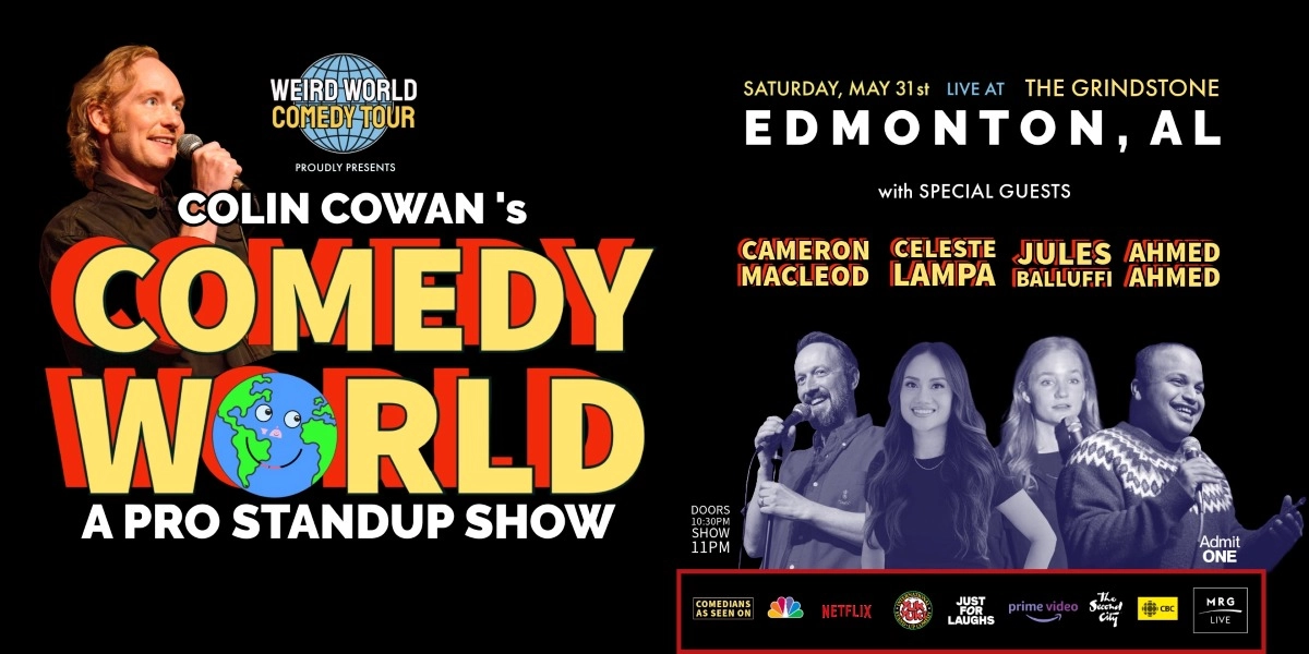 Event image for (Tickets at ADMITONE) Colin Cowan’s COMEDY WORLD: a pro standup show