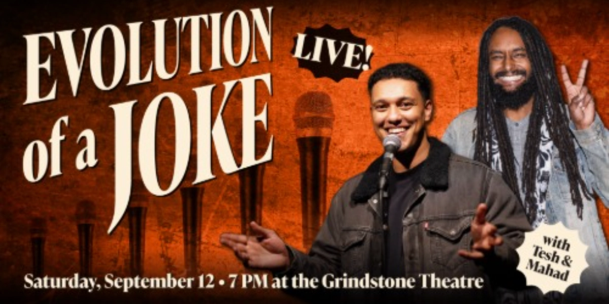 Event image for Evolution of a Joke Live with Mahad and Tesh