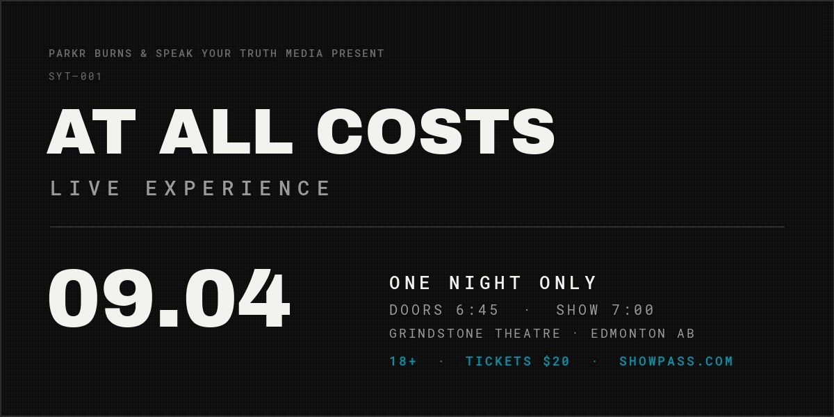 Event image for THE AT ALL COSTS LIVE EXPERIENCE