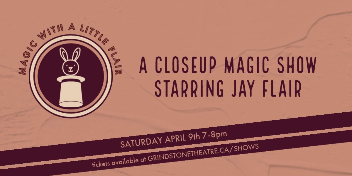 Event image for MAGIC WITH A LITTLE FLAIR: A closeup magic show starring Jay Flair
