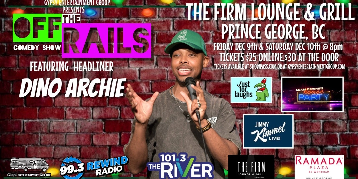 Event image for Off The Rails Comedy Show With Dino Archie