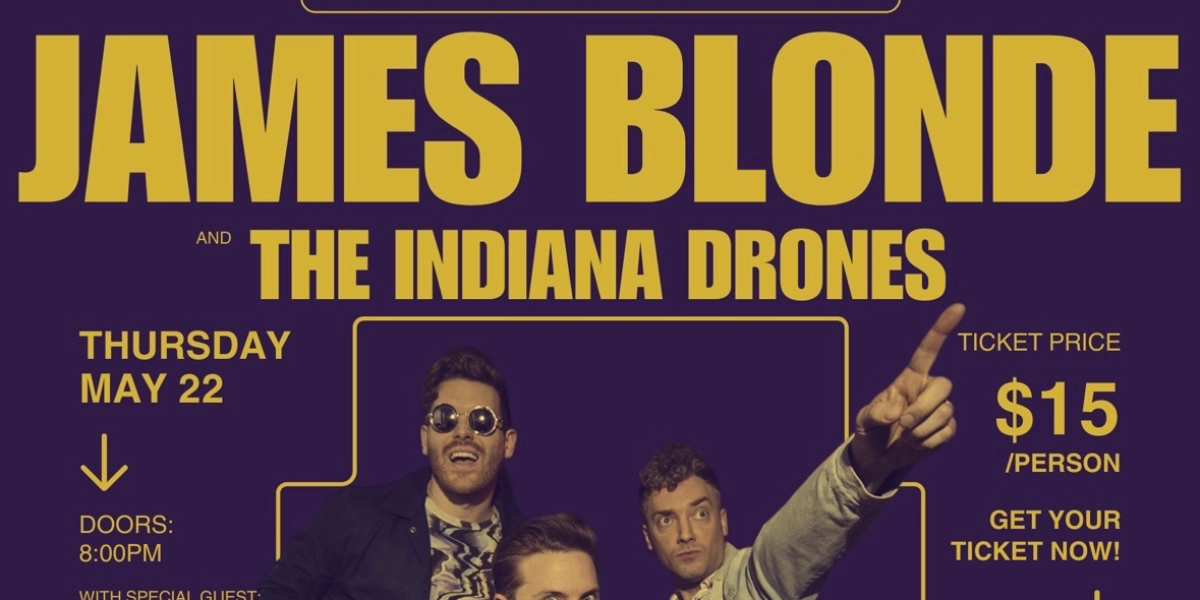 Event image for James Blonde / Indiana Drones / Bobby Sproat at Meteor
