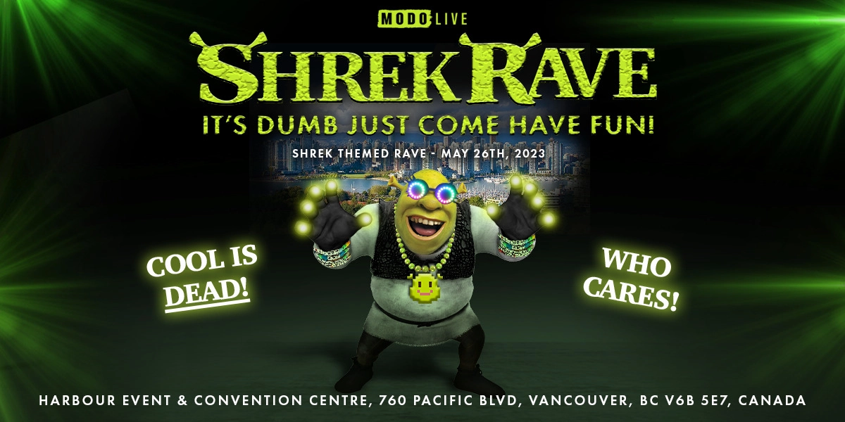 Event image for MODO-LIVE Presents - Shrek Rave
