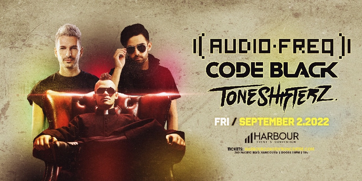 Event image for Audiofreq / Code Black / Toneshifterz