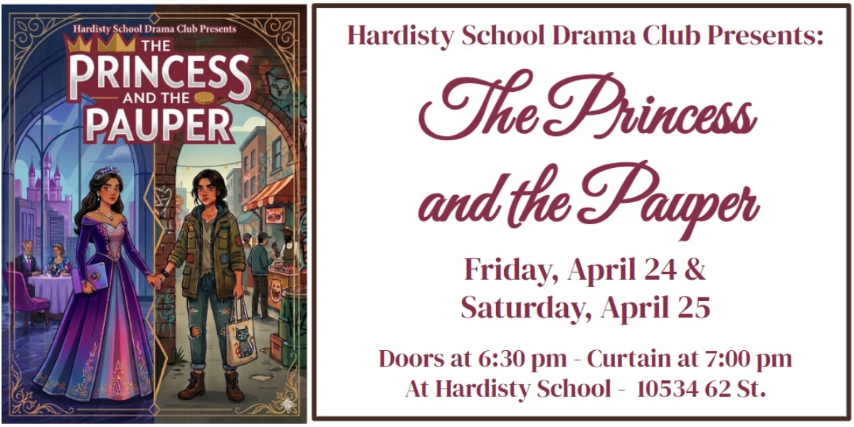 Event image for Hardisty School Drama Club Presents The Princess and the Pauper