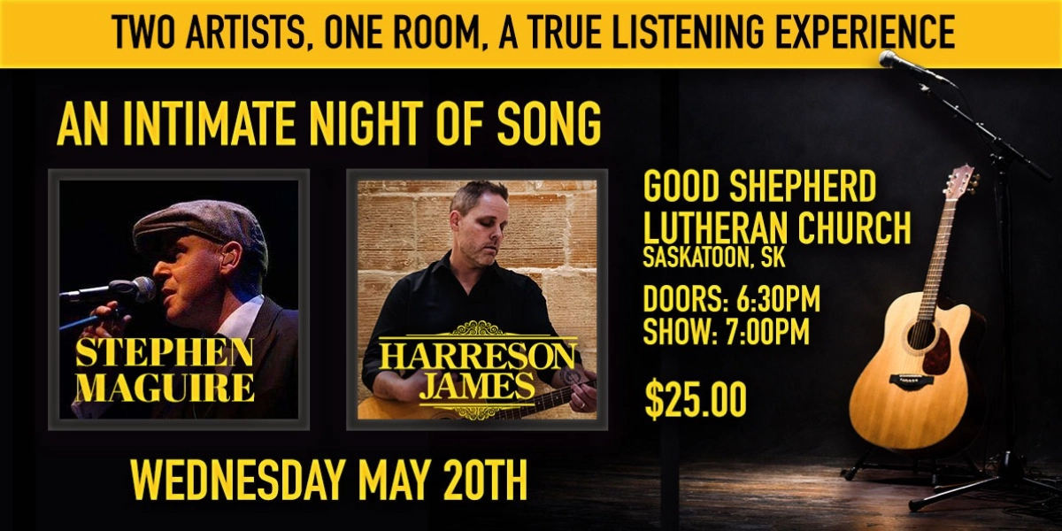 Event image for An Intimate Night of Song - Stephen Maguire & Harreson James