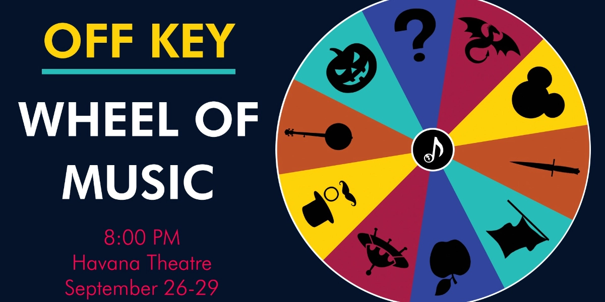 Event image for OFF KEY: The Improvised Musical Presents WHEEL OF MUSIC