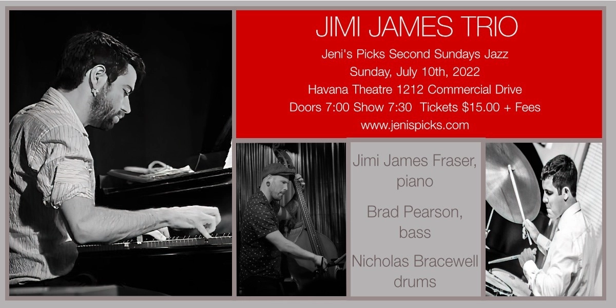 Event image for Second Sundays Jazz - Jimi James Trio
