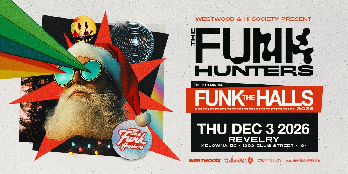 Event image for Westwood & Hi, Society Present: Funk The Halls w/ The Funk Hunters