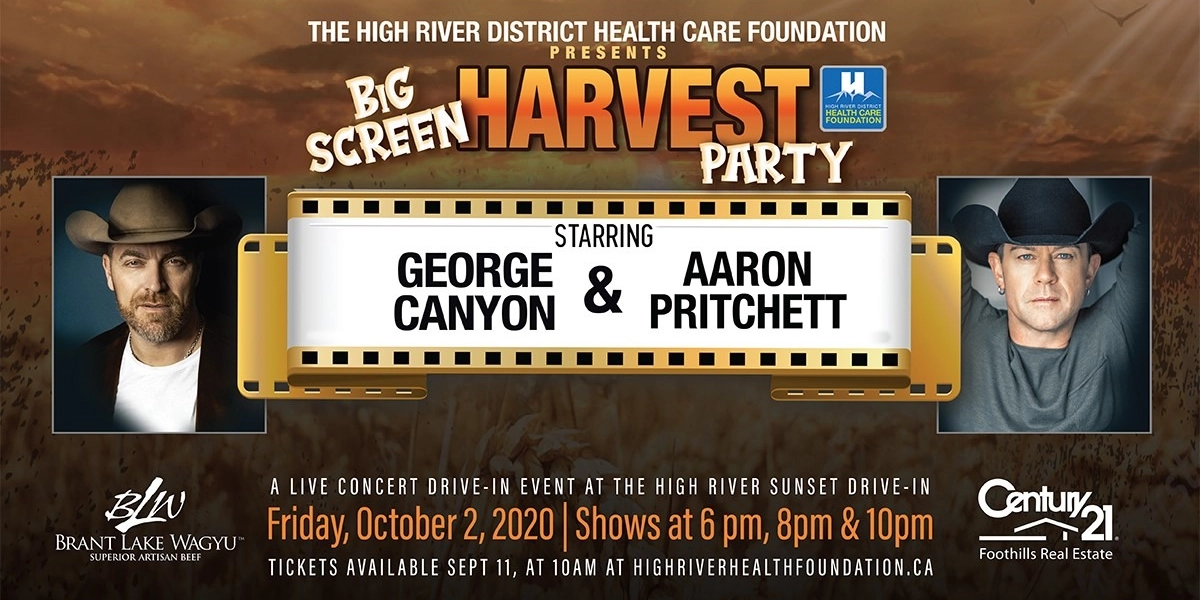 Event image for Big Screen Harvest Party Drive In: Starring George Canyon & Aaron Pritchett