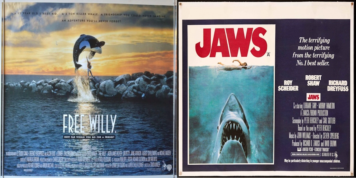 Event image for Free Willy (1993) & Jaws (1975)