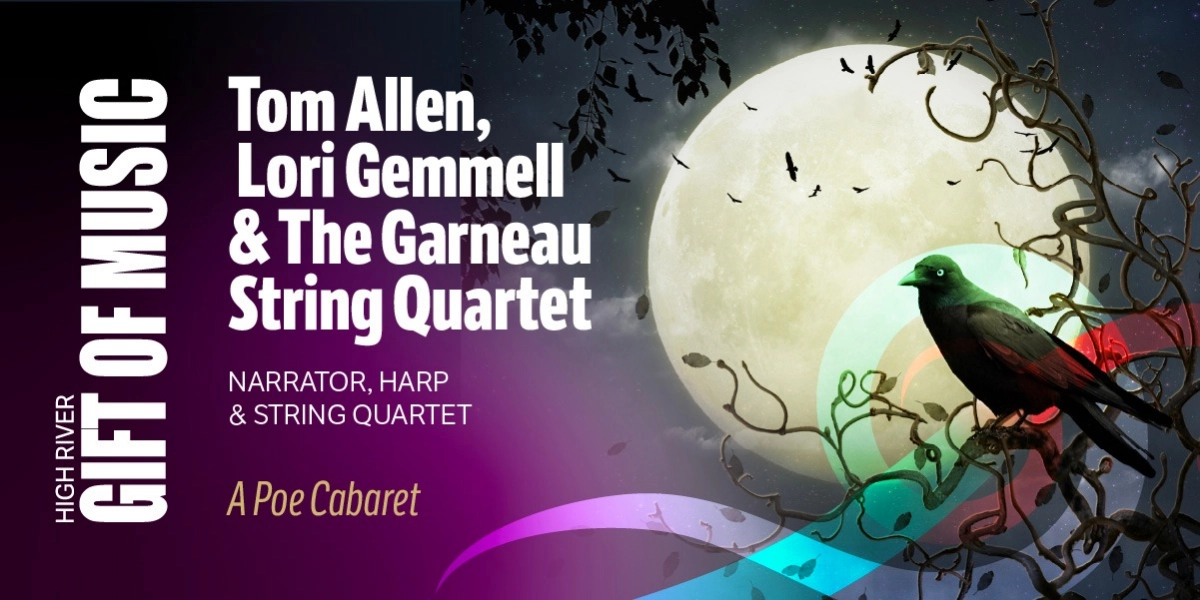 Event image for A Poe Cabaret with Tom Allen, Lori Gemmell & Garneau String Quartet