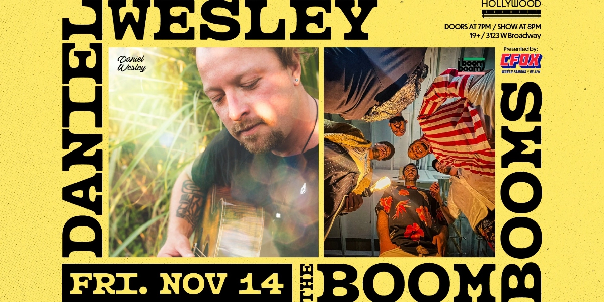 Event image for CFOX Presents Daniel Wesley & The Boom Booms