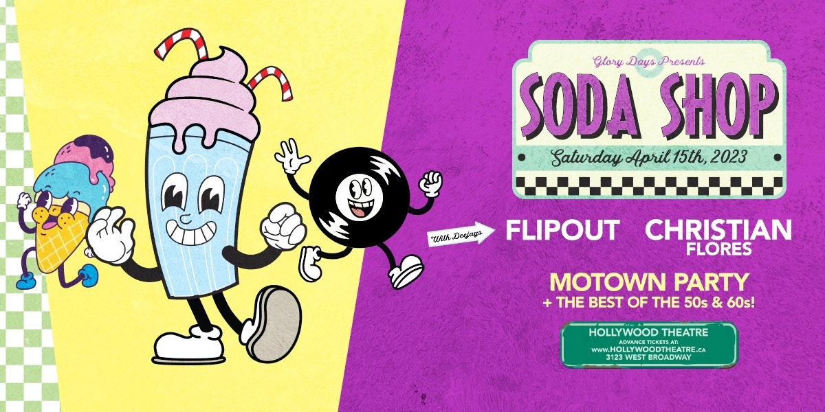 Event image for SODA SHOP MOTOWN PARTY