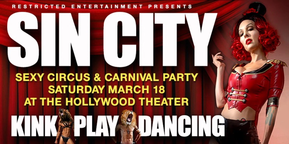 Event image for SIN CITY – Sexy Circus & Carnival Of Kink Fetish Ball