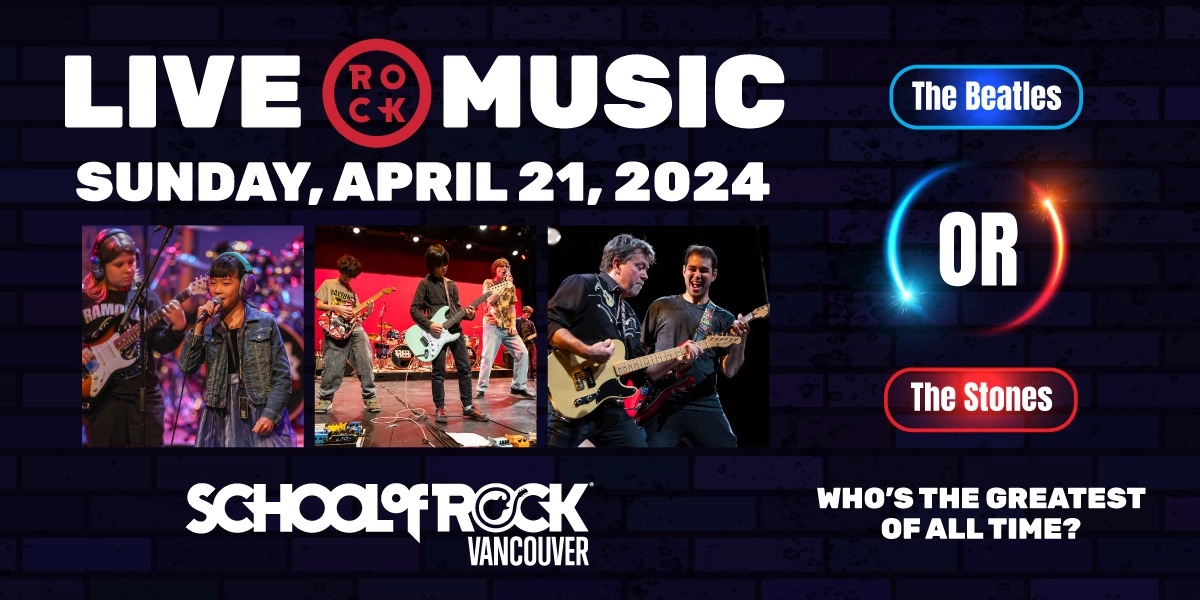 Event image for School of Rock Vancouver | Beatles vs. Stones Show