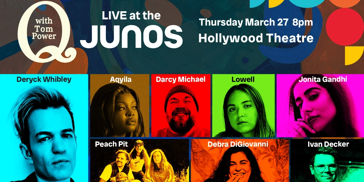 Event image for Q with Tom Power LIVE at the JUNOs