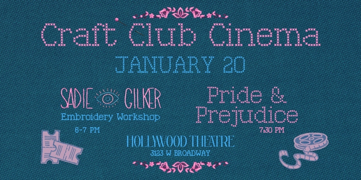Event image for Craft Club Cinema: Pride & Prejudice