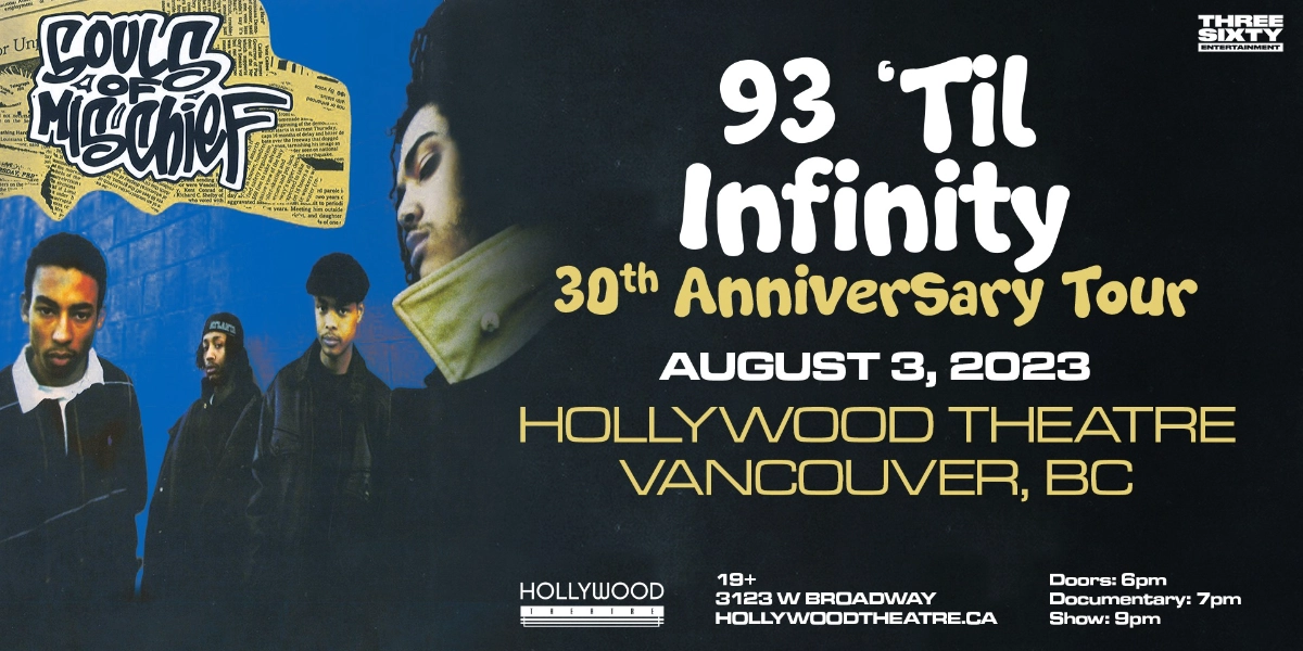 Event image for Souls Of Mischief - 93 'Til Infinity 30 Year Anniversary Tour