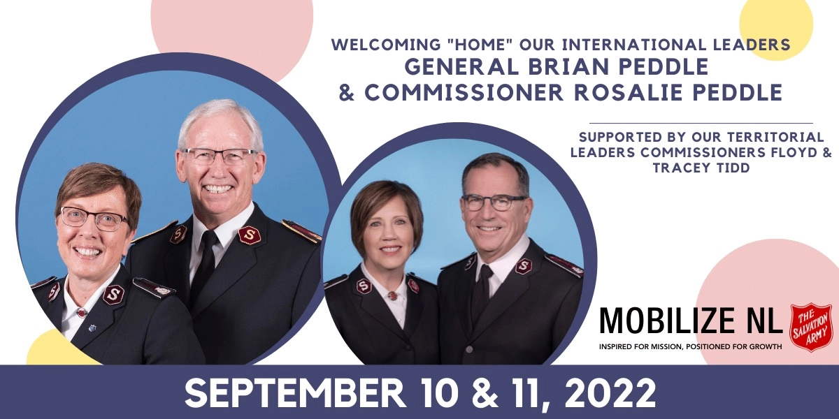 Event image for Worship Gathering with Gen. Brian Peddle & Comm. Rosalie Peddle