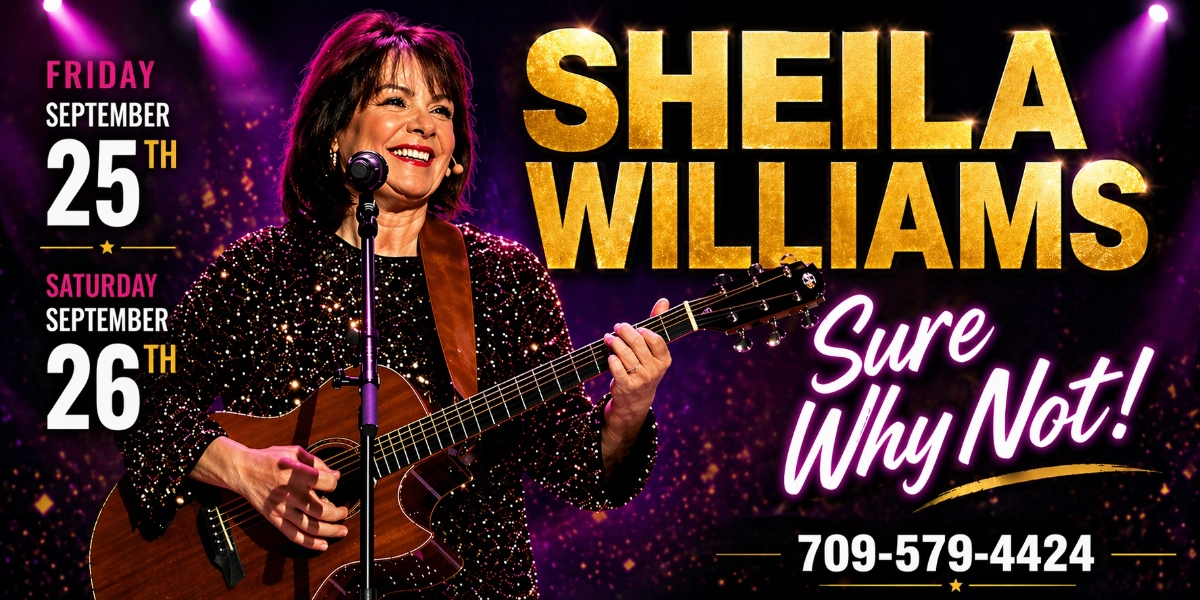 Event image for SHEILA WILLIAMS - Sure Why Not!