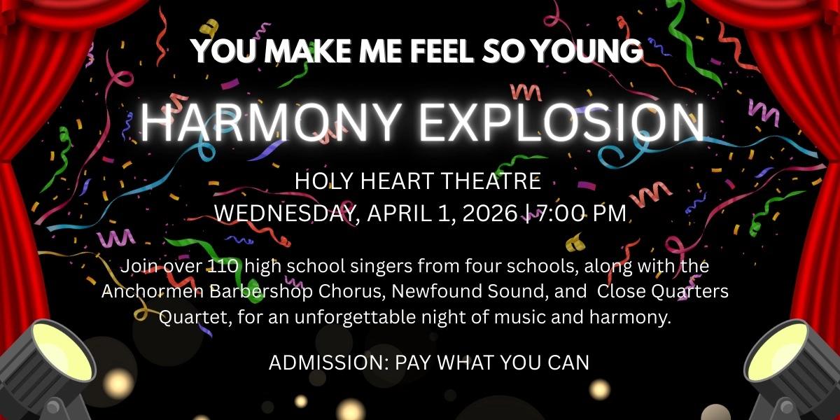 Event image for You make me feel so Young Harmony Explosion
