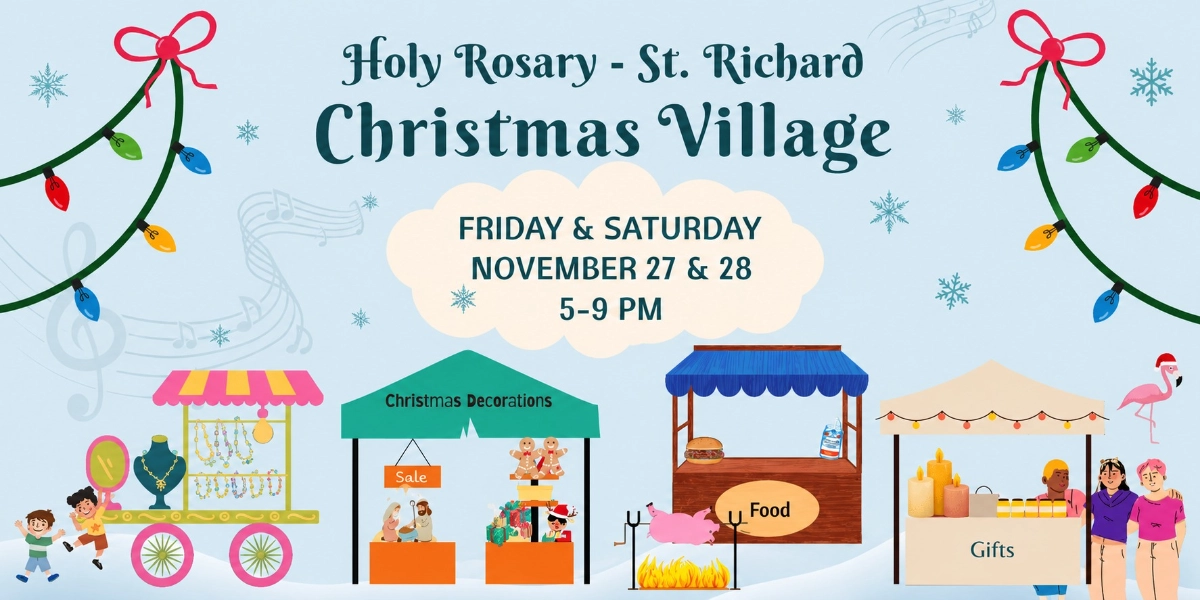Event image for Holy Rosary – St. Richard Christmas Village