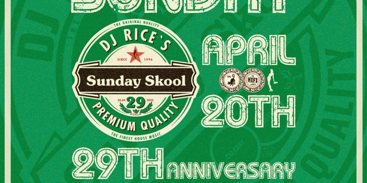 Event image for DJ Rice's Sunday Skool: 29th Anniversary