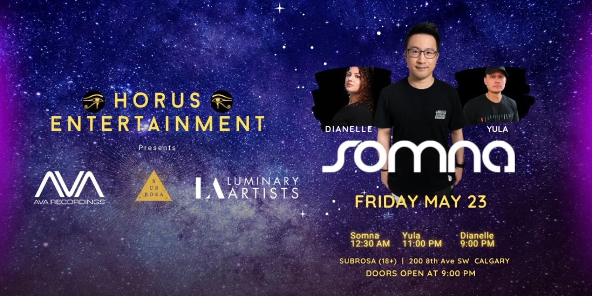 Event image for SOMNA in Calgary 05.23.2025