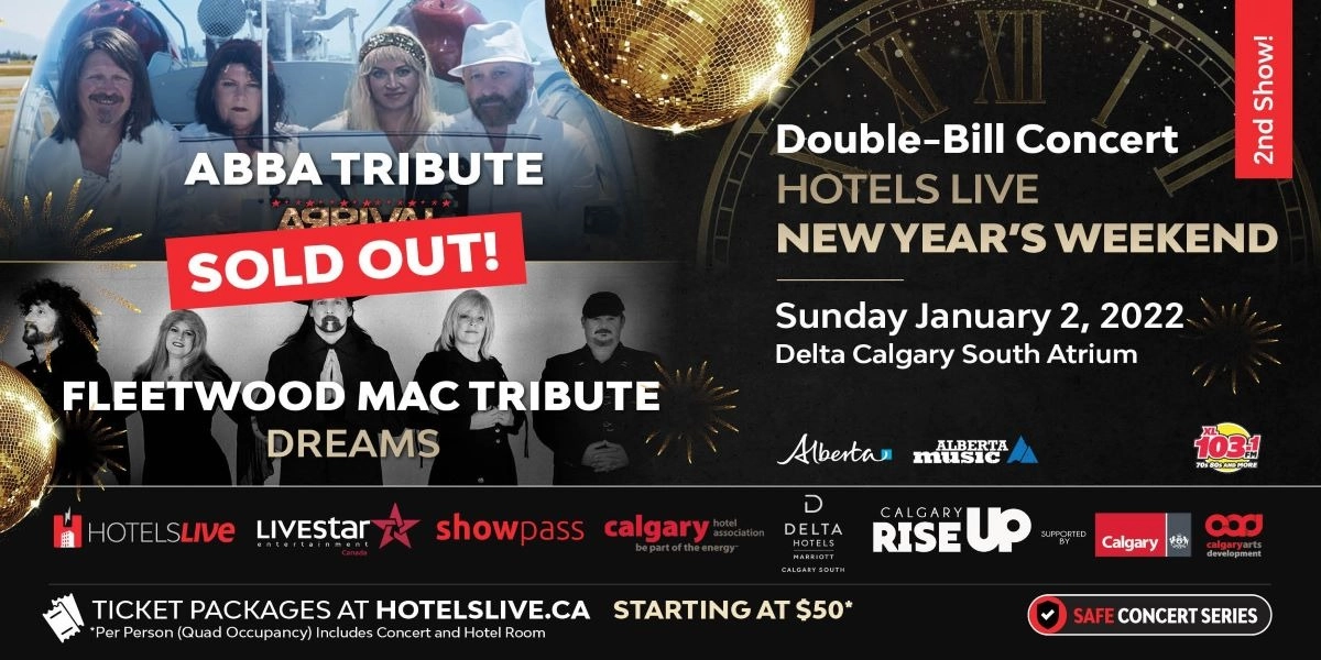 Event image for NYE 2021 Double Bill with Arrival & Dreams - SECOND SHOW