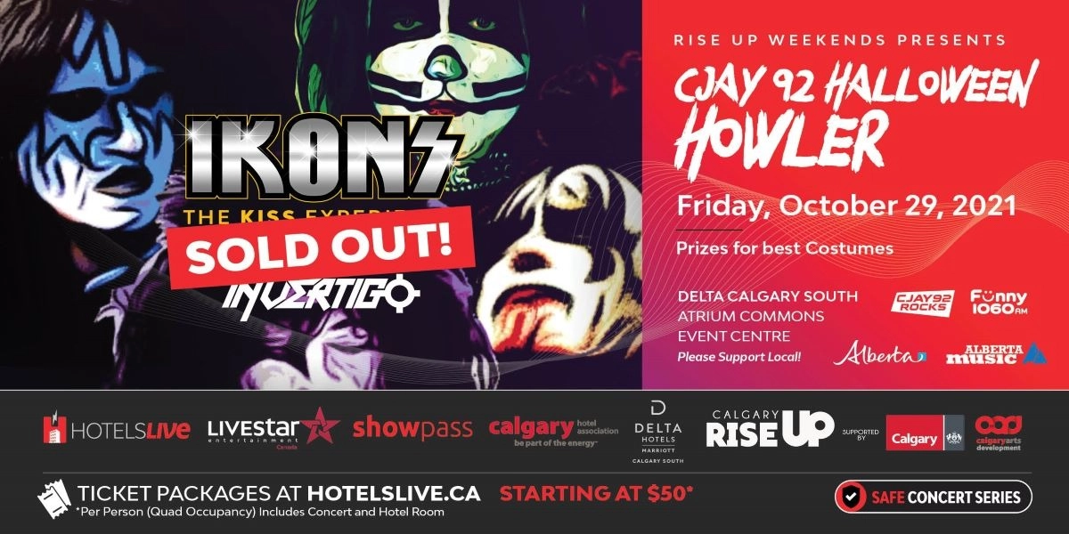 Event image for CJAY 92 Halloween Howler Presents KISS IKONS with Special Guest In/Vertigo