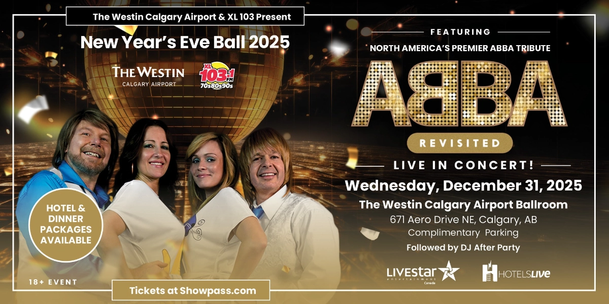 Event image for New Year's Eve Ball 2025 ABBA Revisited - Live in Concert!