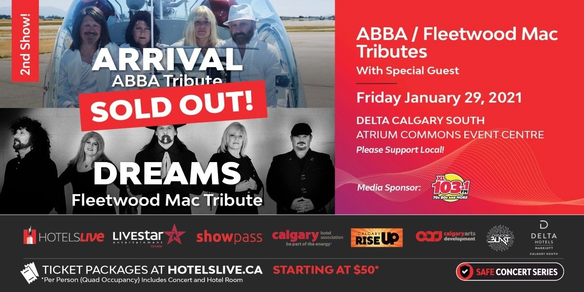 Event image for Arrival (ABBA Tribute) & Dreams (Fleetwood Mac Tribute) SECOND SHOW