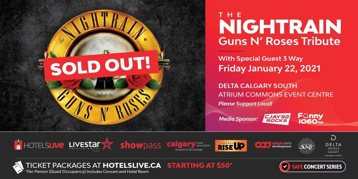 Event image for Guns N' Roses Tribute - The Nightrain with Special Guest 3 Way