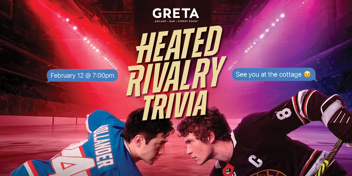Event image for Heated Rivalry Trivia @ GRETA YYC