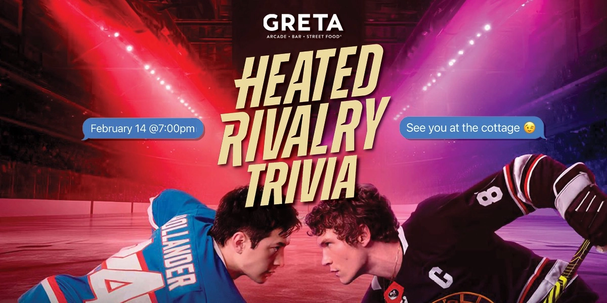 Event image for Heated Rivalry Trivia @ GRETA YEG