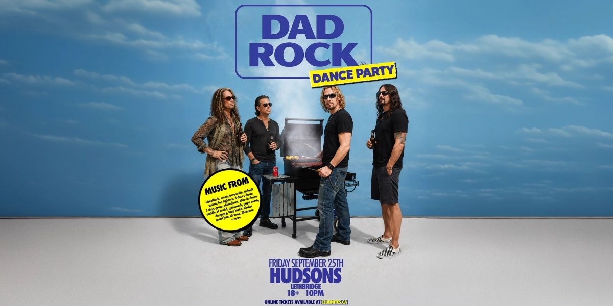 Event image for DAD ROCK NIGHT @ HUDSONS LETHBRIDGE