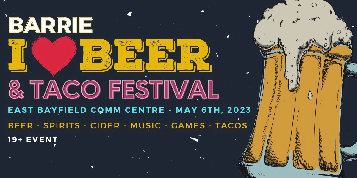 Event image for 2023 Barrie I Heart Beer & Taco Festival