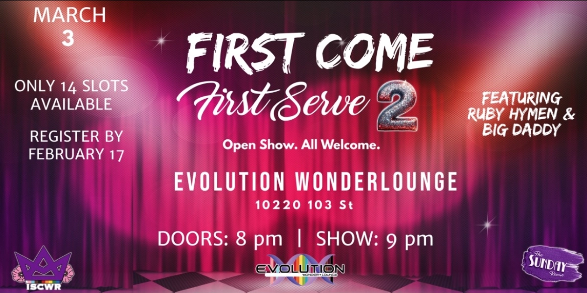 Event image for First Come, First Serve 2: A Sunday Revue