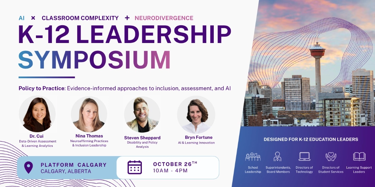 Event image for K-12 Leadership Symposium on AI × Classroom Complexity + Neurodivergence