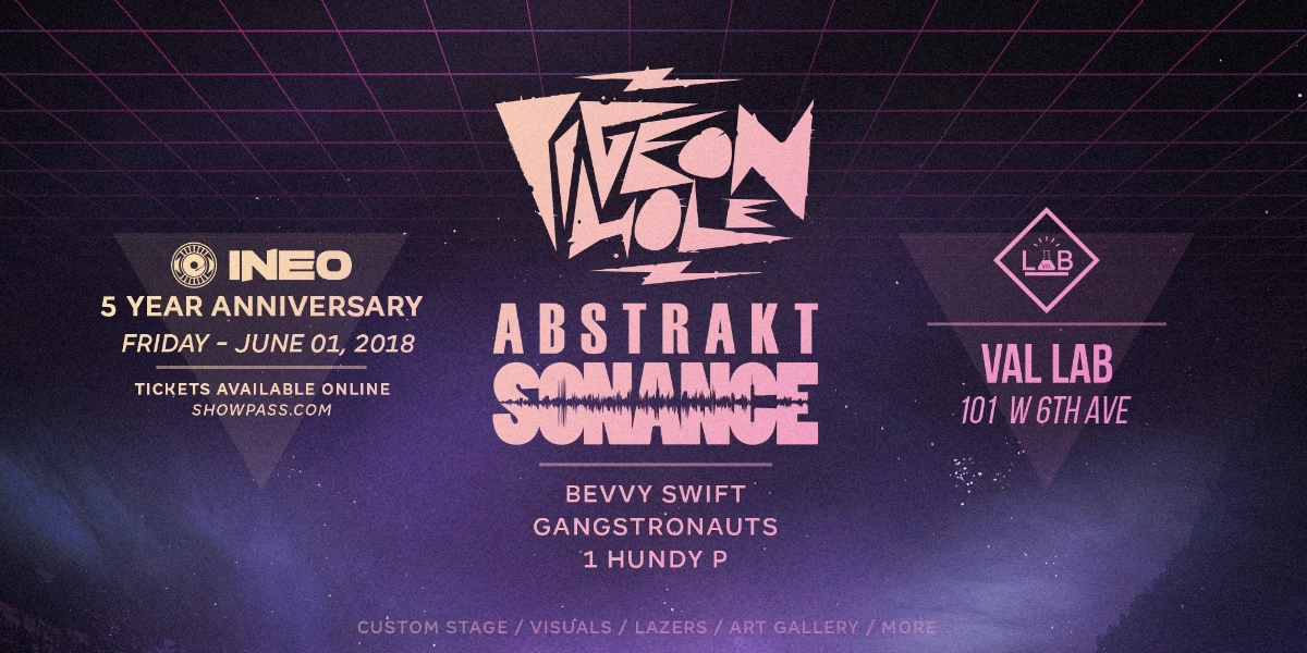 Event image for INEO 5 Year! Ft. Pigeon Hole, Abstrakt Sonance and more!