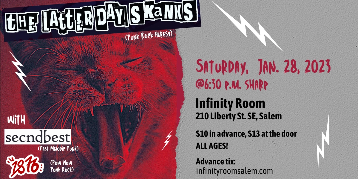 Event image for The Latter Day Skanks with Secnd Best and 1876