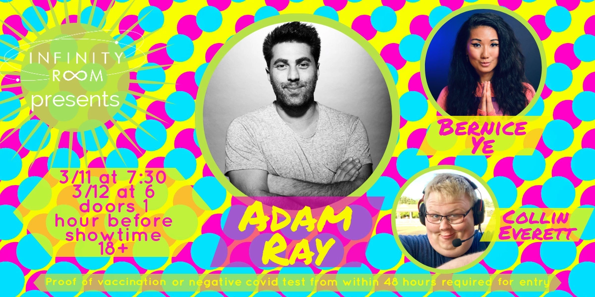Event image for Infinity Room Presents: Adam Ray! Friday & Saturday