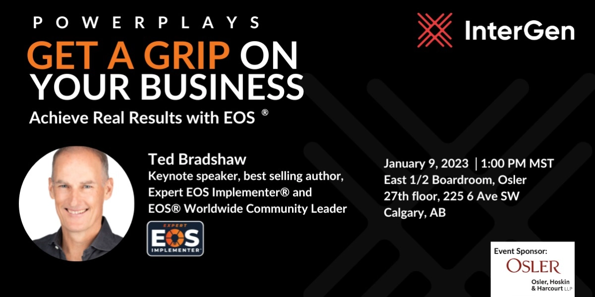 Event image for InterGen PowerPlay: Get a Grip on Your Business. Achieve Real Results with EOS