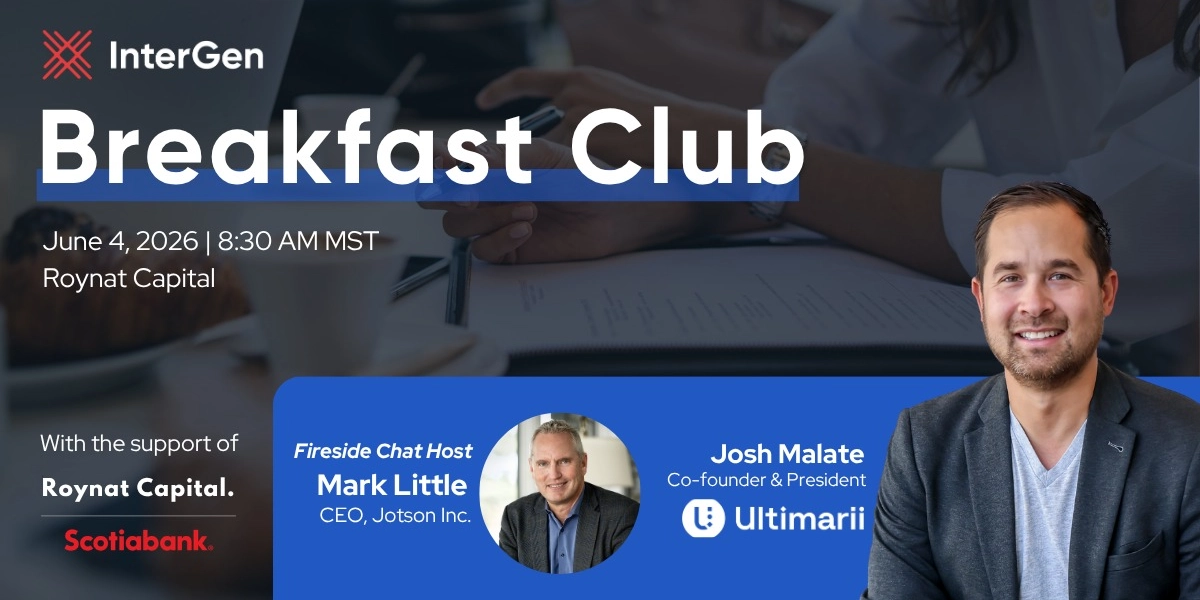 Event image for InterGen Breakfast Club with Josh Malate, Co-founder & President of Ultimarii