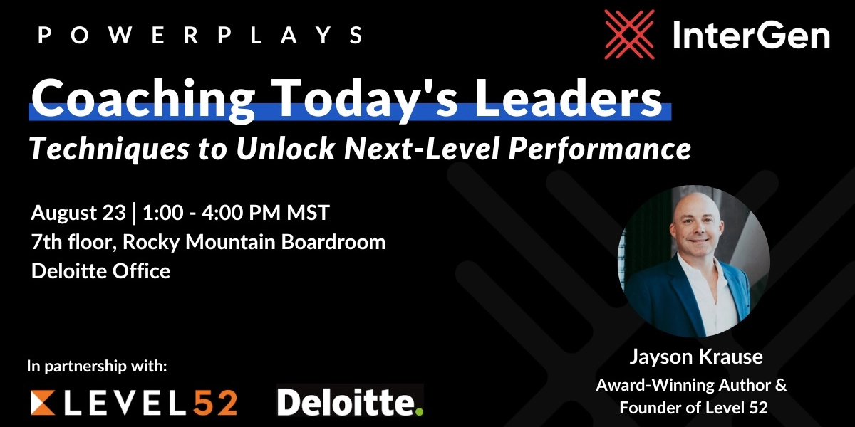 Event image for InterGen PowerPlay: Coaching Today's Leaders