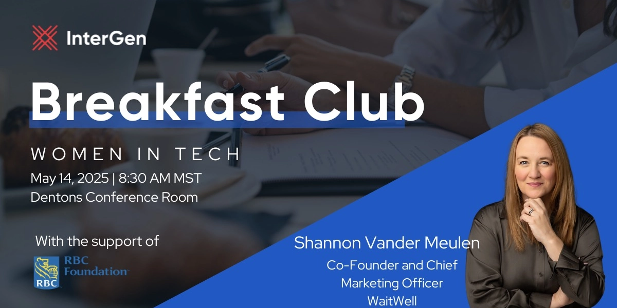 Event image for InterGen Breakfast Club Presents Shannon Vander Meulen