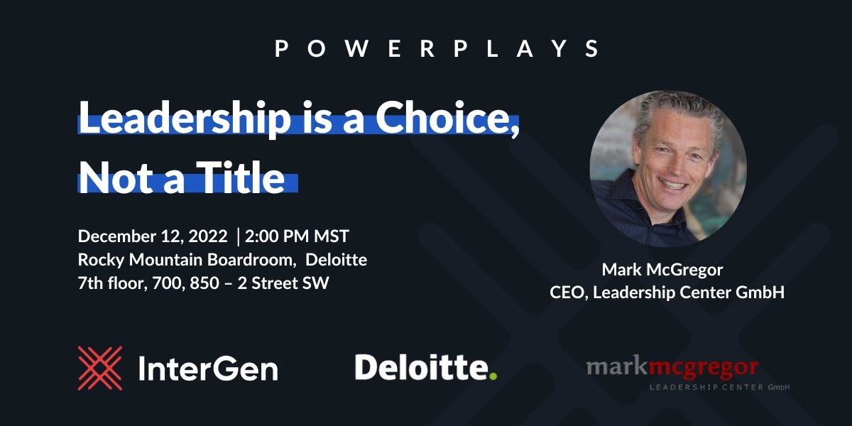 Event image for InterGen PowerPlay: Leadership is a Choice, Not a Title