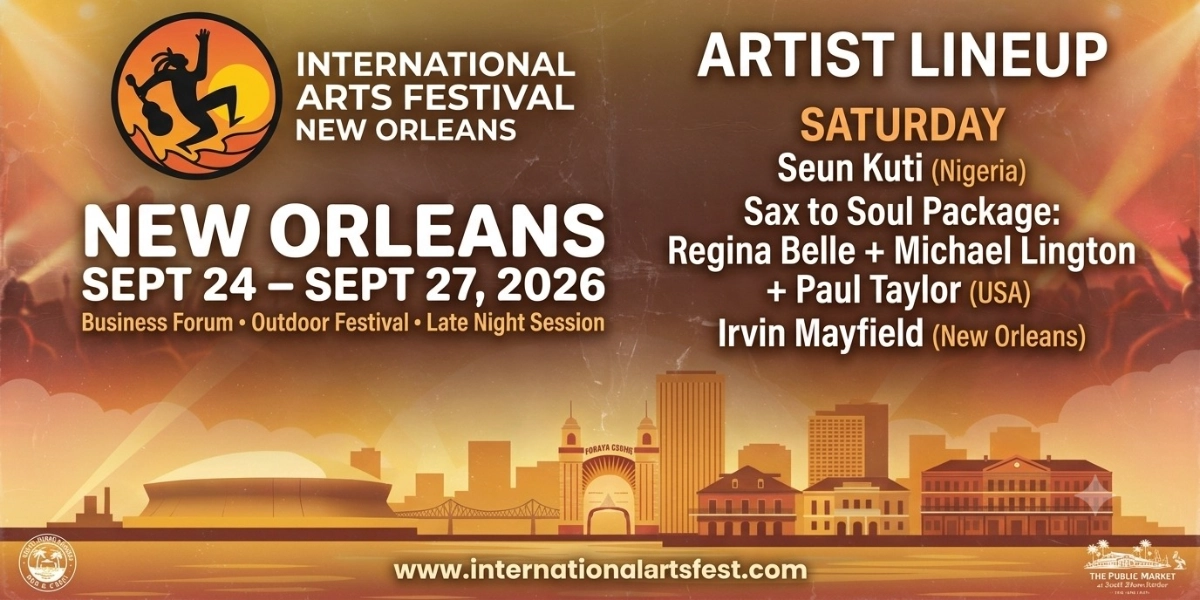 Event image for International Arts Fest Nola 2026 - Saturday